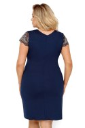 Koszulka nocna Koszulka Model Greta Plus Dark Blue - Donna Donna