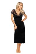 Koszulka nocna Koszulka Model Ivana Long Black - Donna Donna