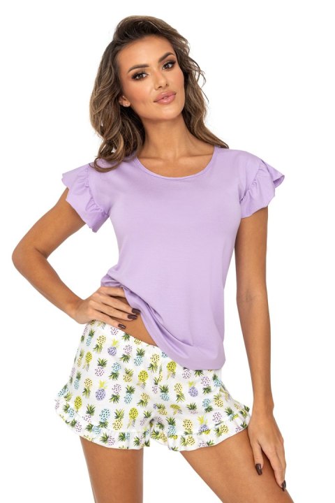 Piżama Damska Model Ananas 1/2 Violet - Donna Donna