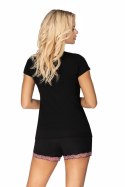 Piżama Damska Model Clara 1/2 Black - Donna Donna