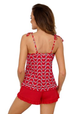 Piżama Damska Model Love 1/2 Red - Donna Donna