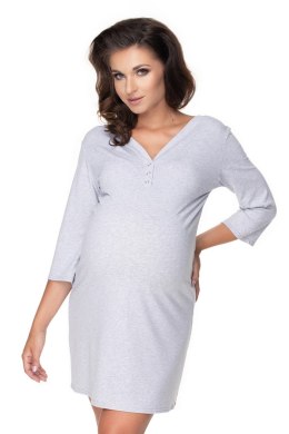 Koszulka nocna Koszula Nocna Ciążowa Model 0157 Grey - PeeKaBoo PeeKaBoo