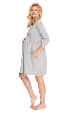 Koszulka nocna Koszula Nocna Ciążowa Model 0178 Grey - PeeKaBoo PeeKaBoo