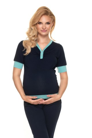 Piżama Ciążowa Model 0184 Navy - PeeKaBoo PeeKaBoo