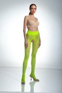 Rajstopy Model Hip Lace Fluo Yellow 30 DEN Yellow - Amour Amour