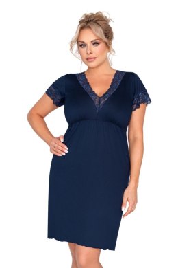 Koszulka nocna Koszula Nocna Model Mariza Plus Dark Blue - Donna Donna