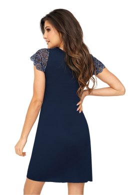 Koszulka nocna Koszula Nocna Model Melania Dark Blue - Donna Donna