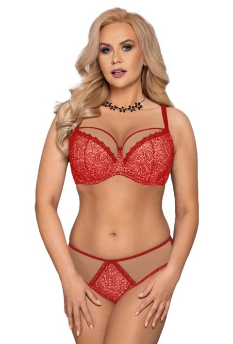 Biustonosz Soft Biustonosz Semi-Soft Model VB-323 Beige/Red - Vena Vena