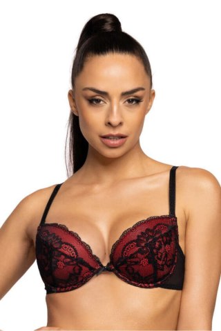 Biustonosz push up Biustonosz Push-up Model Mollie M-3755/1 Black/Red - Mat Mat