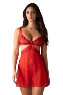 Komplet Model Cupide Desir Babydoll Red - Obsessive Obsessive