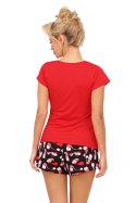 Piżama Damska Model Santi 1/2 Red - Donna Donna