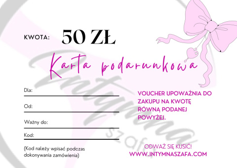 VOUCHER wartość 50 zl Personalizowany